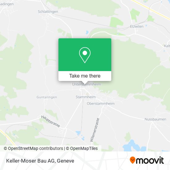 Keller-Moser Bau AG map