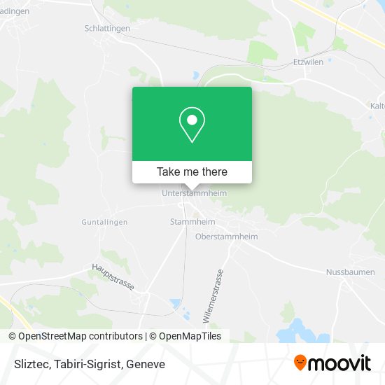 Sliztec, Tabiri-Sigrist map