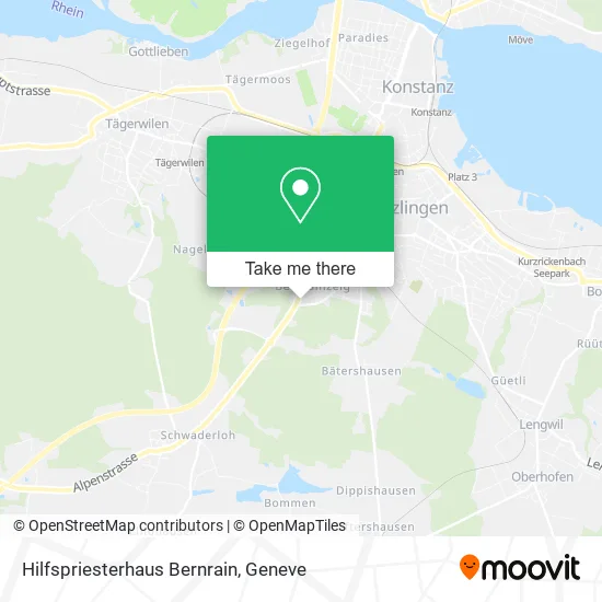 Hilfspriesterhaus Bernrain map