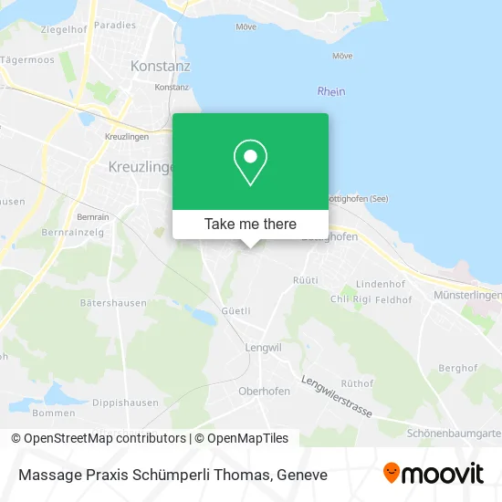 Massage Praxis Schümperli Thomas map