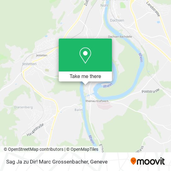 Sag Ja zu Dir! Marc Grossenbacher map