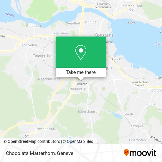 Chocolats Matterhorn map