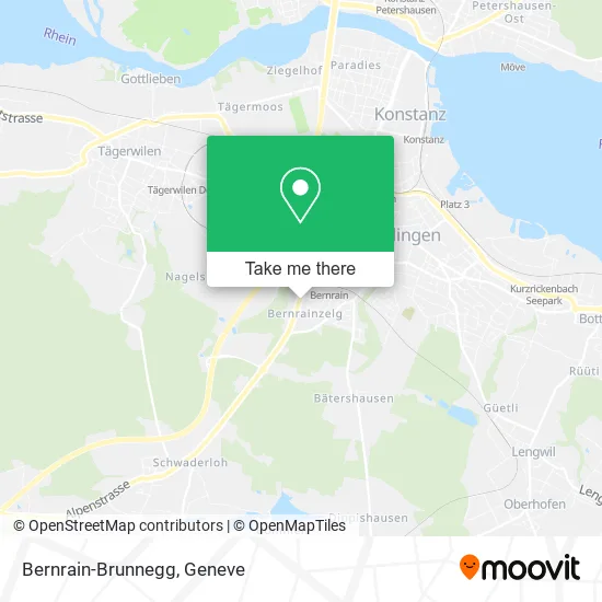 Bernrain-Brunnegg map