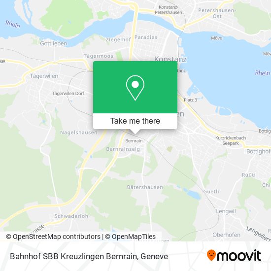 Bahnhof SBB Kreuzlingen Bernrain map