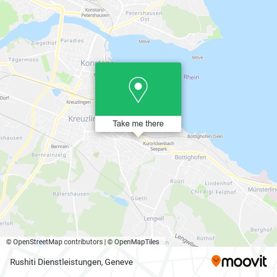 Rushiti Dienstleistungen map