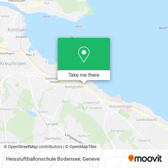 Heissluftballonschule Bodensee map