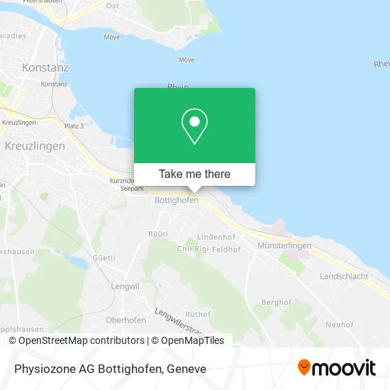 Physiozone AG Bottighofen map