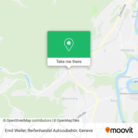 Emil Weiler, Reifenhandel Autozubehör map