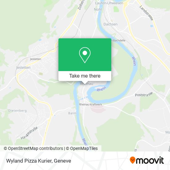 Wyland Pizza Kurier map