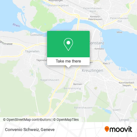 Convenio Schweiz map