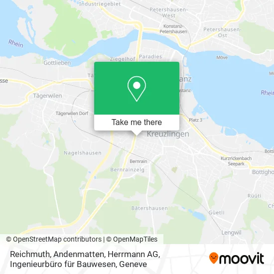 Reichmuth, Andenmatten, Herrmann AG, Ingenieurbüro für Bauwesen map