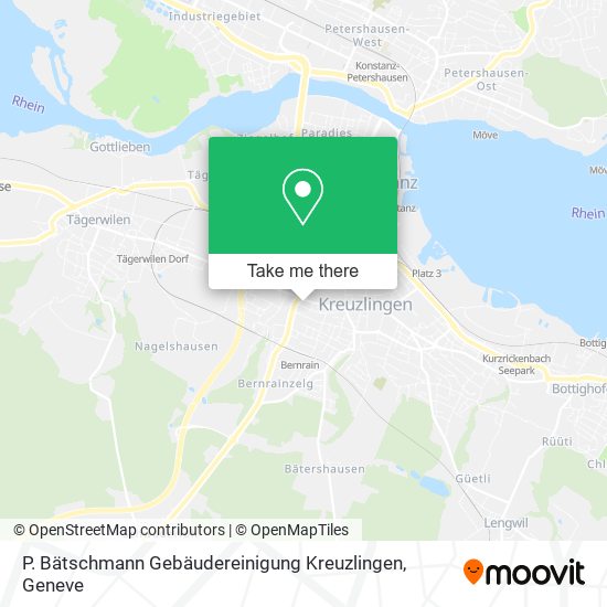 P. Bätschmann Gebäudereinigung Kreuzlingen map