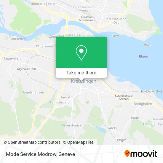 Mode Service Modrow map