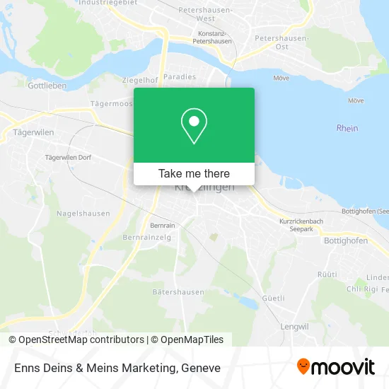 Enns Deins & Meins Marketing map