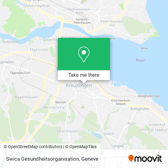 Swica Gesundheitsorganisation map