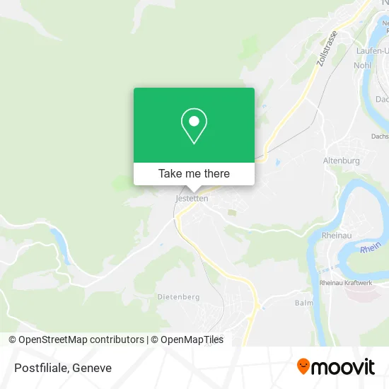 Postfiliale map
