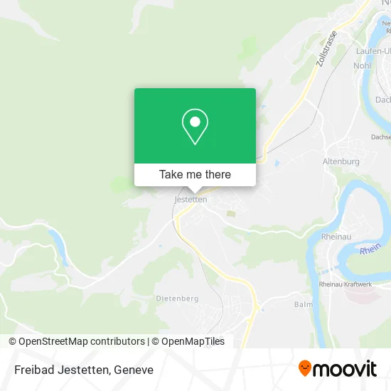 Freibad Jestetten map