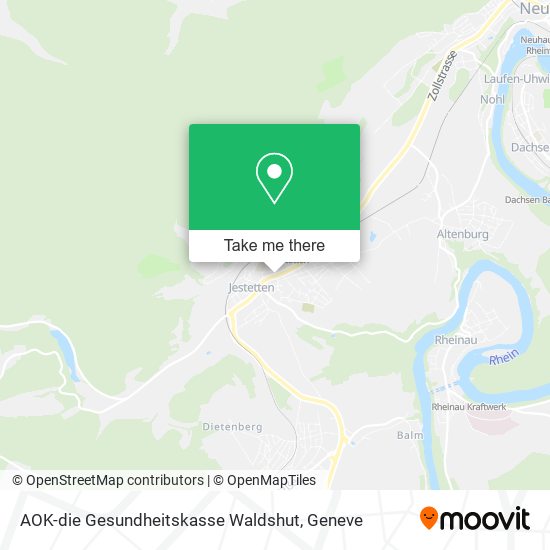 AOK-die Gesundheitskasse Waldshut map