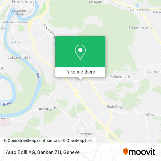 Auto Bolli AG, Benken ZH map