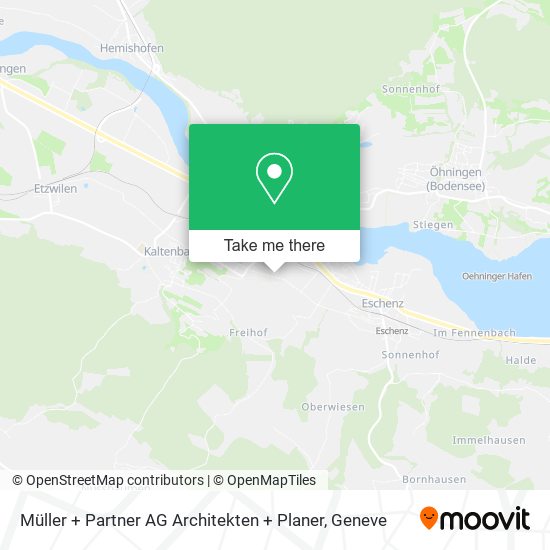 Müller + Partner AG Architekten + Planer map