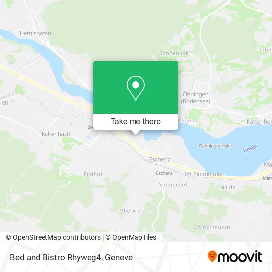 Bed and Bistro Rhyweg4 map