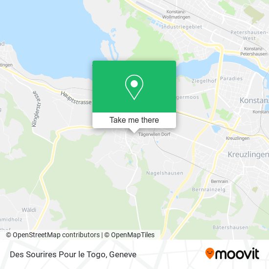 Des Sourires Pour le Togo map