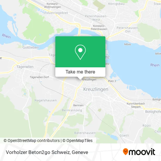 Vorholzer Beton2go Schweiz map