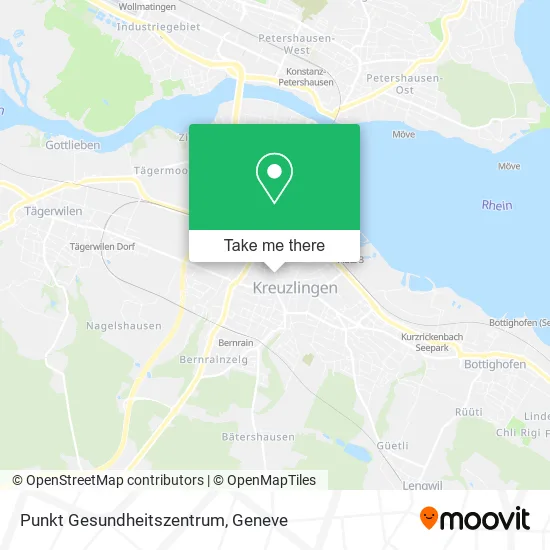 Punkt Gesundheitszentrum map