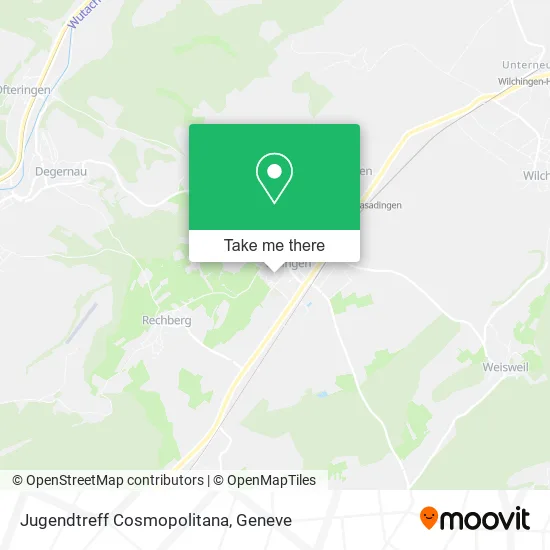 Jugendtreff Cosmopolitana map