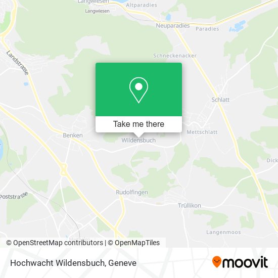 Hochwacht Wildensbuch map