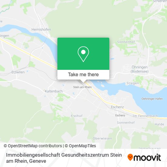 Immobiliengesellschaft Gesundheitszentrum Stein am Rhein map
