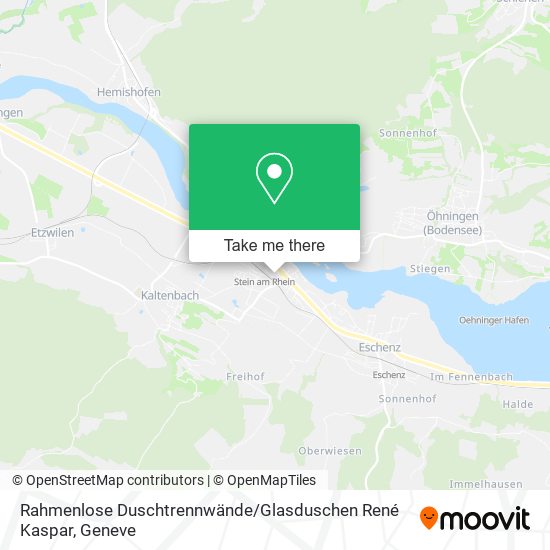 Rahmenlose Duschtrennwände / Glasduschen René Kaspar map