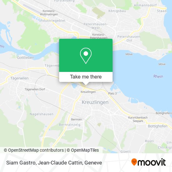 Siam Gastro, Jean-Claude Cattin map