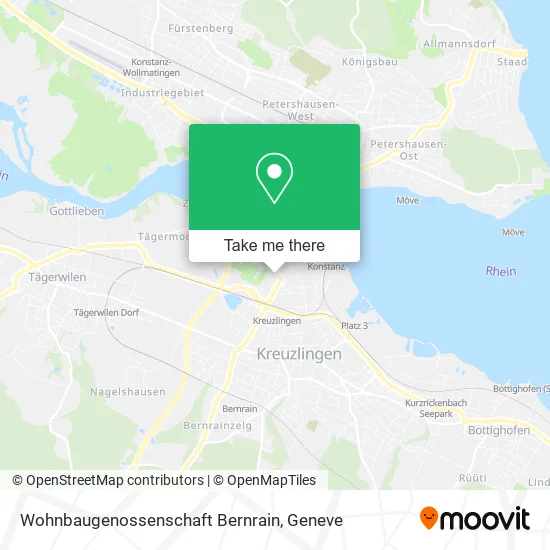 Wohnbaugenossenschaft Bernrain map
