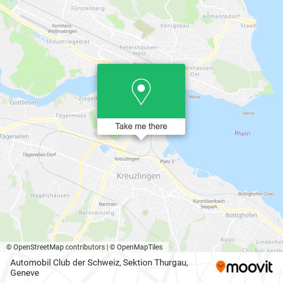 Automobil Club der Schweiz, Sektion Thurgau map