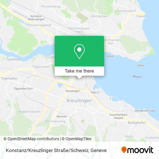 Konstanz / Kreuzlinger Straße / Schweiz map