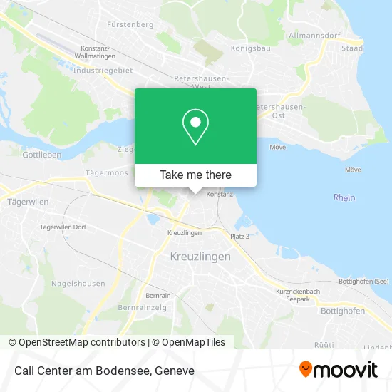 Call Center am Bodensee map