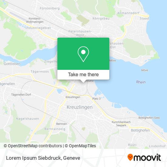 Lorem Ipsum Siebdruck map