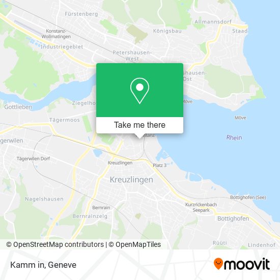 Kamm in map