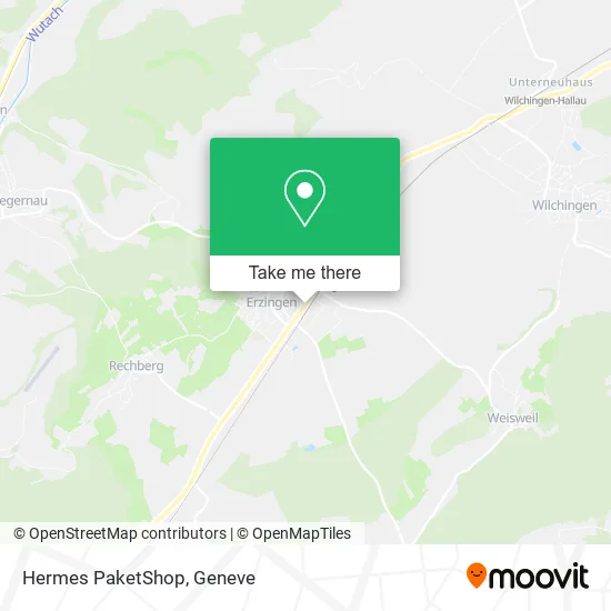 Hermes PaketShop map