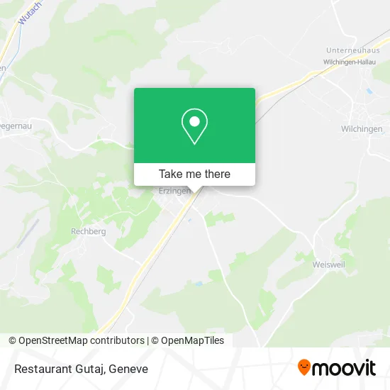 Restaurant Gutaj map