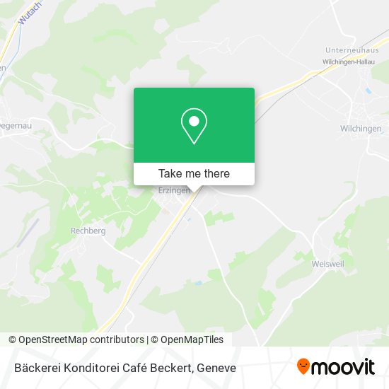 Bäckerei Konditorei Café Beckert map