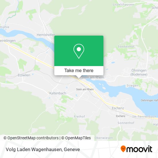 Volg Laden Wagenhausen map