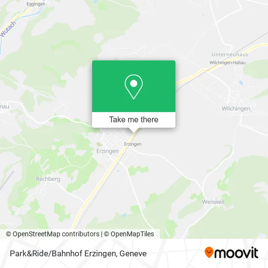 Park&Ride/Bahnhof Erzingen map