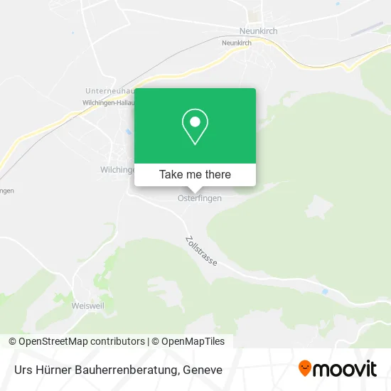 Urs Hürner Bauherrenberatung map