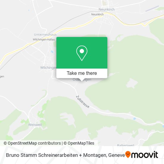 Bruno Stamm Schreinerarbeiten + Montagen map