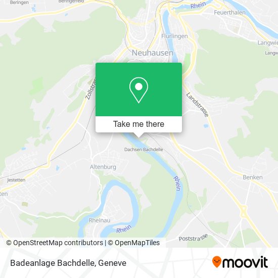 Badeanlage Bachdelle map