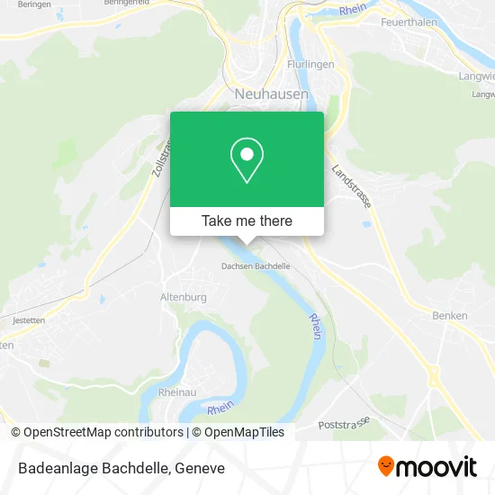 Badeanlage Bachdelle map
