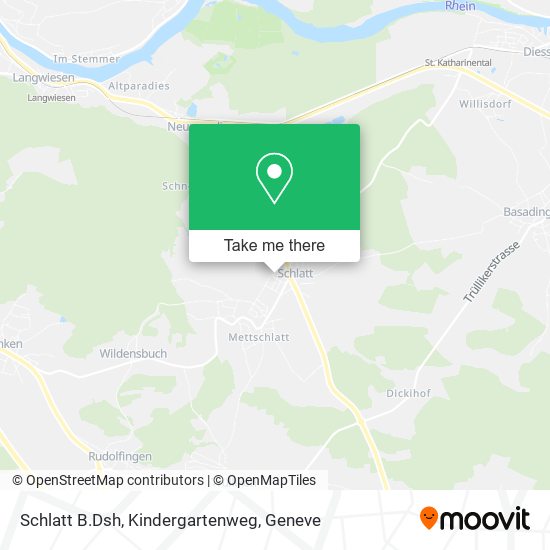 Schlatt B.Dsh, Kindergartenweg map