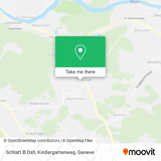 Schlatt B.Dsh, Kindergartenweg map
